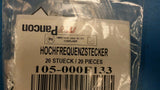 (5PC) PANCON 105-000F133 Type M, RF Connector Male Board Mount Solder Terminal