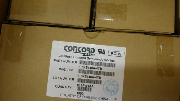 (10 PCS) 1.5KE440A LITTELFUSE TVS DIODE 376V 602V DO201 ROHS