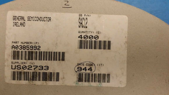 (100 PCS) SAC12 GENERAL SEMI TVS Diodes 500W 12V 10% DO-204AC