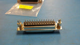 (5 PC) DS25-FT-A-RSB CCM, 25 Pin Female D-sub connector PCB straight, boardlocks