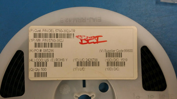 (10 PCS) 5760-392J 1812R-392J API DELEVAN Fixed Inductors 3.9uH 5%SMD ROHS