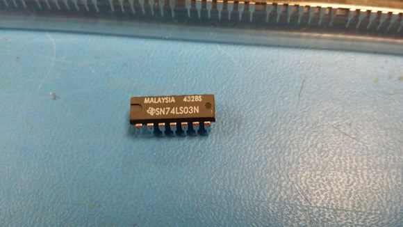 (10 PCS) SN74LS03N TI IC GATE NAND 4CH 2-INP 14DIP