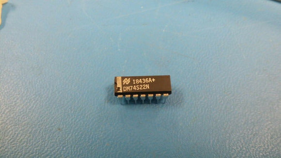 (15 PCS) DM74S22N NTE74S22 NSC NAND Gate, S Series, 2-Func, 4-Input, TTL, PDIP14