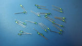 (33PCS) 204GT 565 nm 40 mcd 2.1 V 30 mA Green Color Through Hole 3 mm Round LED