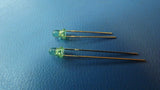 (33PCS) 204GT 565 nm 40 mcd 2.1 V 30 mA Green Color Through Hole 3 mm Round LED