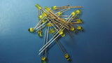 (23PCS) 204YT 585 nm 40 mcd 2 V 25 mA Yellow Color Through Hole 3 mm Round LED