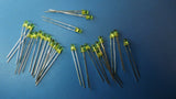 (23PCS) 204YT 585 nm 40 mcd 2 V 25 mA Yellow Color Through Hole 3 mm Round LED