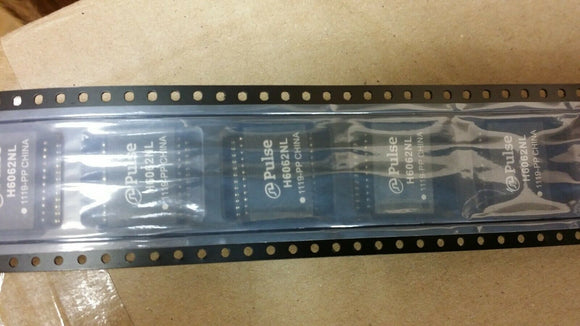 (1 PC) H6062NLT PULSE TELECOM TRANSFORMER MODUL GIGABT 1PORT POE 1:1 ROHS