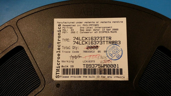 (25 PCS) 74LCX16373TTR IC LATCH LV 16BIT D TYPE 48TSSOP ROHS