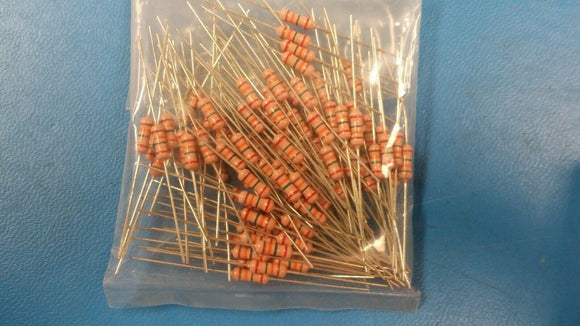 (10 PCS) CF100S-135-GBW RCD Fixed Resistor Carbon Film 1W 1.3M Ohm 400V 2% ROHS