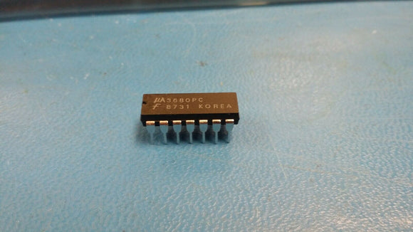 (1 PC) UA3680PC FSC Peripheral Driver, 4 Driver, BIPolar, PDIP14