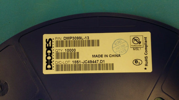 (10 PCS) DMP3099L DMP3099L-13 DIODES INC. MOSFET P-CH 30V 3.8A SOT23-3 ROHS