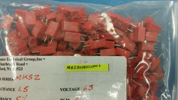 (2 PCS) MKS2C041501H00JSSD WIMA Film Capacitors 63V 1.5uF 5% ROHS