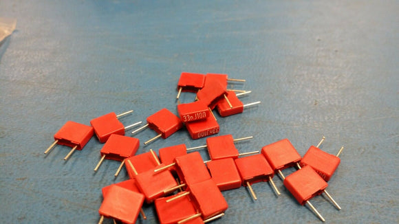 (10 PCS) MKS2D023301A00JSSD WIMA Film Capacitors 100V .033uF 5% ROHS