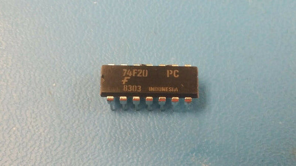 (100 PCS) 74F20PC FSC NAND Gate 2-Element 4-IN Bipolar 14-Pin PDIP