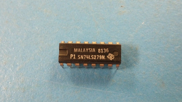 (2 PCS) SN74LS279N TI Latch Transparent 4-CH SR-Type 16-Pin PDIP