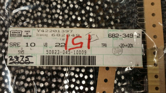 (20 PC ) SRE10VB22RM5X5LL NIPPON Electrolytic Capacitor 22uF 10V 20% Radial 85 C
