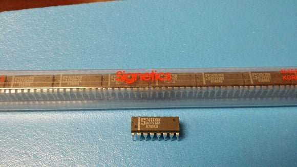 (10 PCS) 74S175N SIG Flip Flop 1 Element D-Type 4 Bit Positive Edge 16-DIP