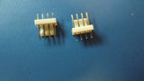 (18) 640456-4 MTA-100 4 Position Single Row Through Hole Straight Wire to Board