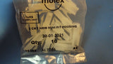 (10PCS) 39-01-2021 MOLEX Conn Housing M 2 POS Crimp ST Panel Mount Mini-Fit Jr