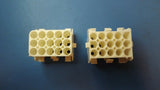 (5) 350784-1 CAP HOUSE 15 POS w/ (75) 350689-1 18-24 AWG Tin Crimp