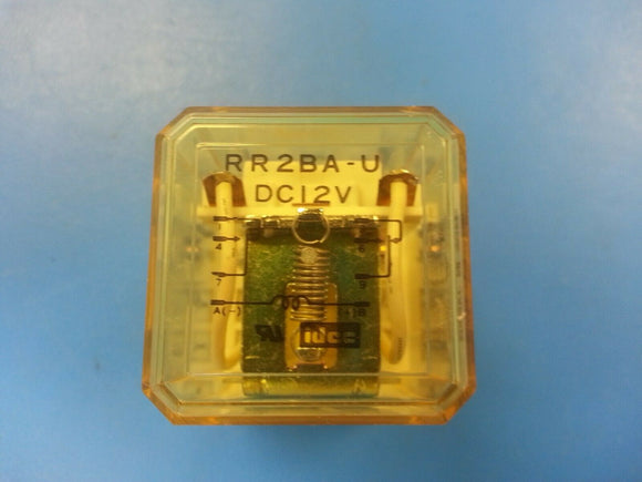 (1) RR2BA-UDC12V IDEC Power Relay 12VDC 10A DPDT  Socket