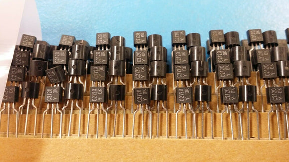 (10pcs) 2SC2120Y Bipolar(BJT) Transistor NPN 30V 800mA 100MHz 600mW Through Hole