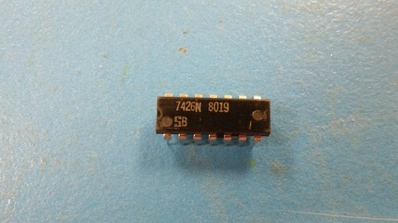 (10 PCS) 7426N SIGNETICS NAND Gate, TTL/H/L Series, 4-Func, 7pin DIP