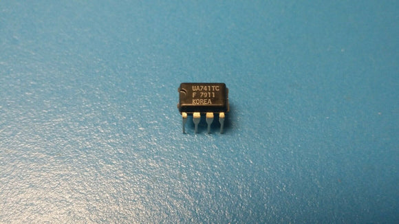 (2 PCS) UA741TC FSC Operational Amplifier, Single AMP, Bipolar, PDIP-8
