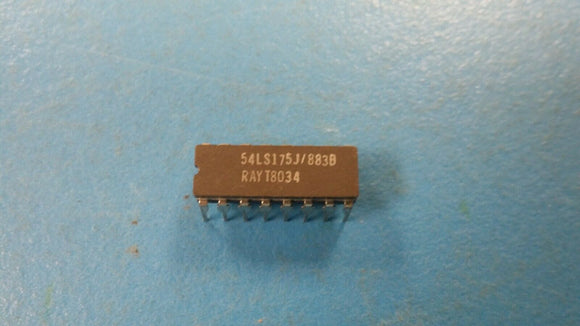 (1pc) 54LS175J/883B D Flip-Flop, LS Series, 4-Func, Positive Edge Triggered, 1-B