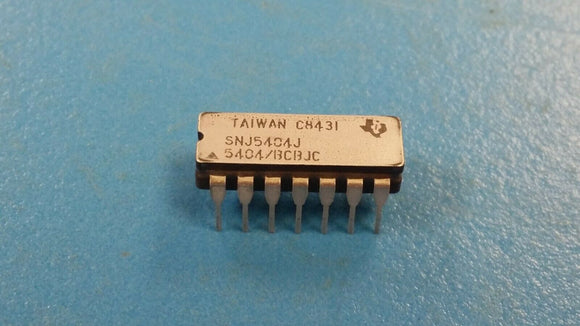 (1pc) SNJ5404J/5404/BCBJC Inverter 6-Element Bipolar 14-Pin CDIP