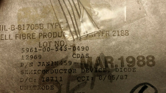 (16pcs) JAN1N459 Rectifier Diode, 1 Element, 0.04A, Silicon