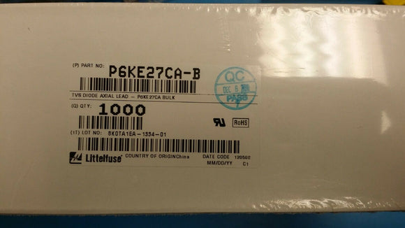 (1000pcs) P6KE27CA-B TVS DIODE 23.1V 37.5V DO204AC