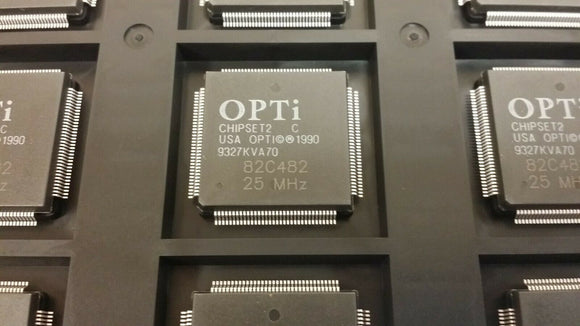 (1 PC) 82C482-25mhz, OPTI, INTEGRATED CIRCUIT QFP