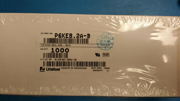 (100pcs) P6KE8.2A-B TVS Diode Single Uni-Dir 70.1V 600W 2-Pin DO-15