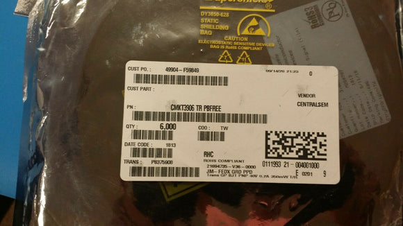 (100 PCS) CMKT3906 TR PBFREE TRANS 2PNP 40V 0.2A SOT363 ROHS