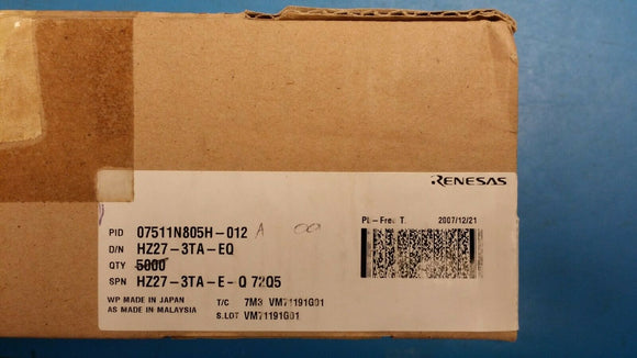 (1000pcs) HZ27-3TA-E Zener Diode, 0.5W, Silicon, Unidirectional, DO-35