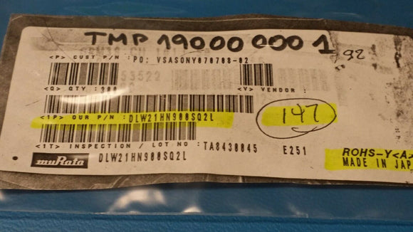 (10 PCS) DLW21HN900SQ2L MURATA COMON MODE CHOKE 330MA 2LN 90 OHM SMD