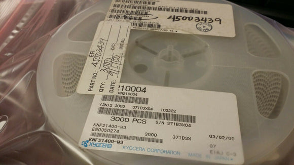 (10 PCS) KNF21400-W3 KYOCERA EMI Filter 20dB 0.15A 25VDC Flat Style SMD 0805