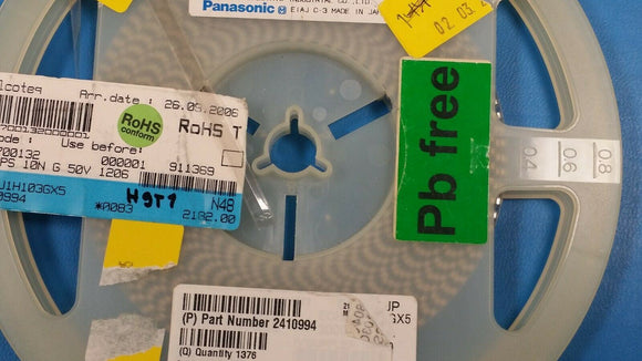 (25 PCS) ECH-U1H103GX5 PANASONIC CAP FILM 10000PF 2% 50VDC 1206 ROHS