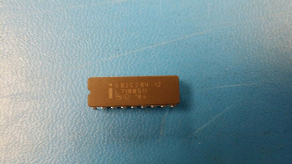 (1pc) D82C284-12 Processor Specific Clock Generator, 25MHz, CMOS, CDIP18