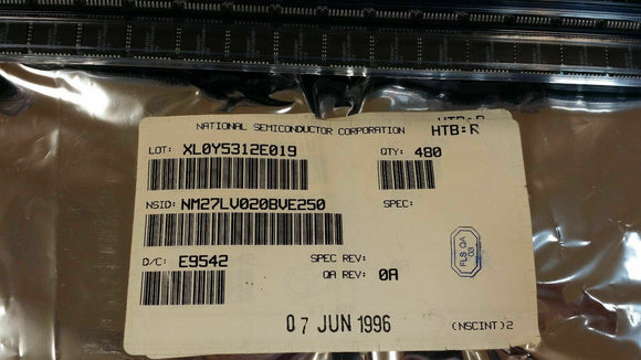 (10 PCS) NM27LV020BVE250 NSC OTP ROM, 256KX8, 200ns, CMOS, PLCC-32