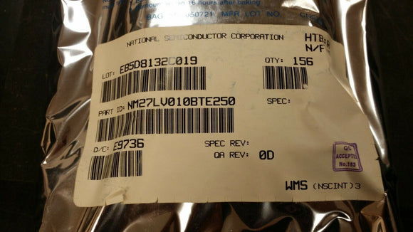 (2 PCS) NM27LV010BTE250 NSC OTP ROM, 128KX8, 250ns, CMOS, TSOP32