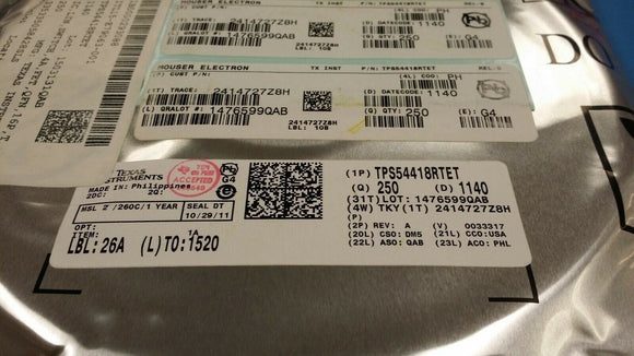 (2 PCS) TPS54418RTET TI IC REG BUCK ADJUSTABLE 4A 16WQFN ROHS