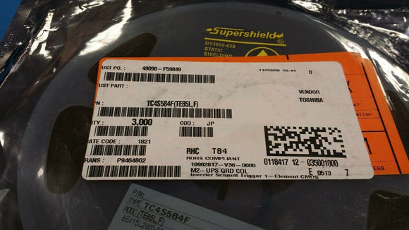 (10 PCS) TC4S584F(TE85L,F) Toshiba Inverter IC 1 Channel Schmitt Trigger SMV ROH