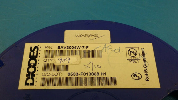 (25 PCS) BAV3004W-7-F DIODES INC. Diode Switching 350V 0.225A 2-Pin SOD-123 ROHS