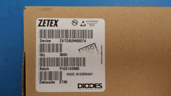 (20pcs) ZXTDB2M832TA TRANS NPN/PNP 20V 4.5A/3.5A 8MLP