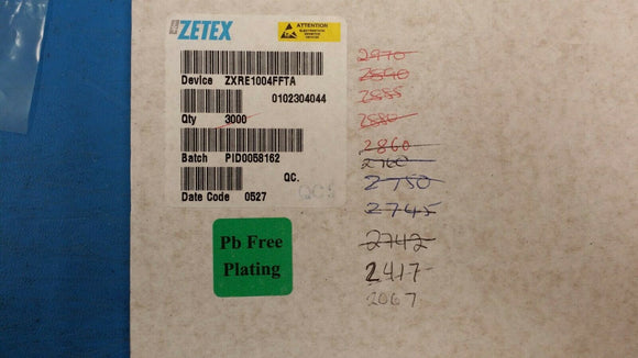 (20pcs) ZXRE1004FFTA V-Ref Precision 1.22V 20mA 3-Pin SOT-23