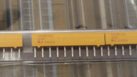 (10 PCS) 4310R-101-222 BOURNS RES ARRAY 9 RES 2.2K OHM 2% 10SIP