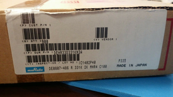 (10 PCS) DEHR33D331KN3A MURATA Ceramic Disc Capacitors 330pF 2000 Volts 10%